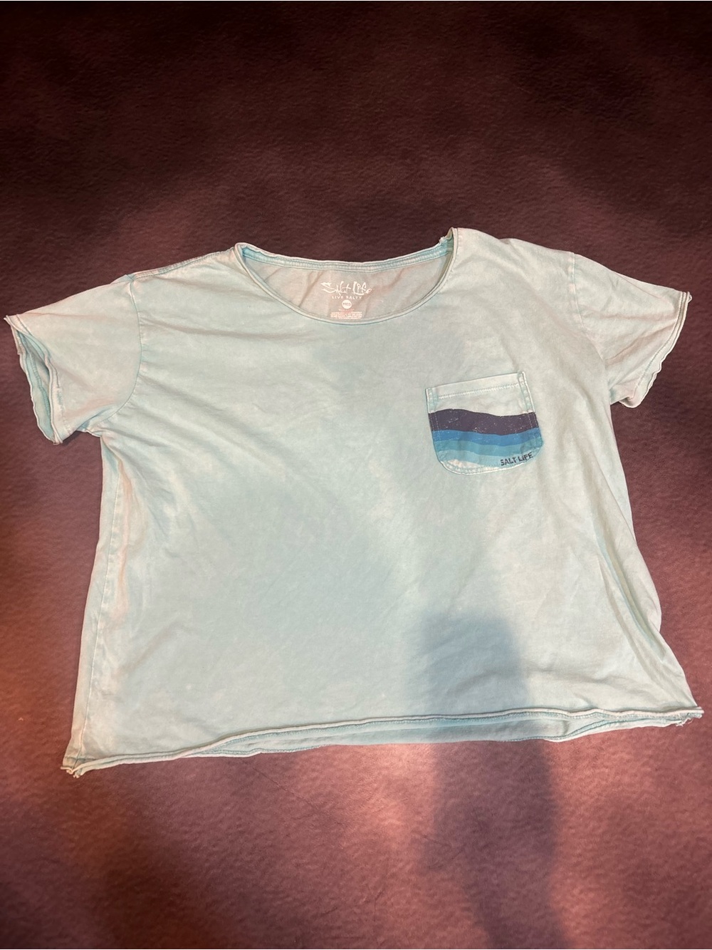 Salt Life Aqua Tee with Pocket